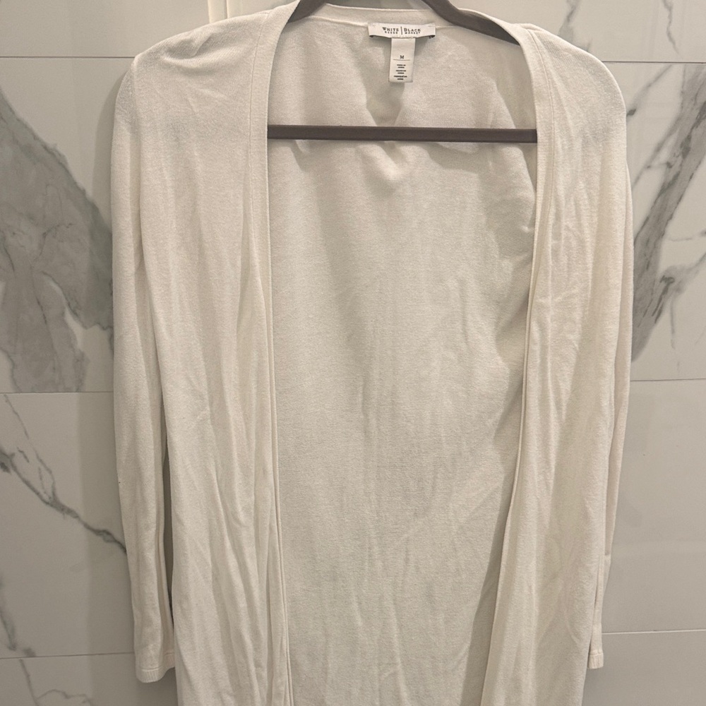 White House Black Market Cream Cardigan
